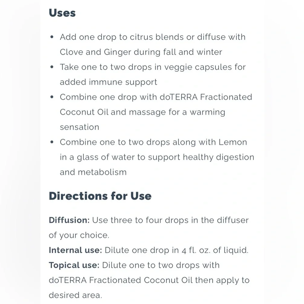 Cassia Essential Oil - doTERRA, 15ml - Picture 6 of 11